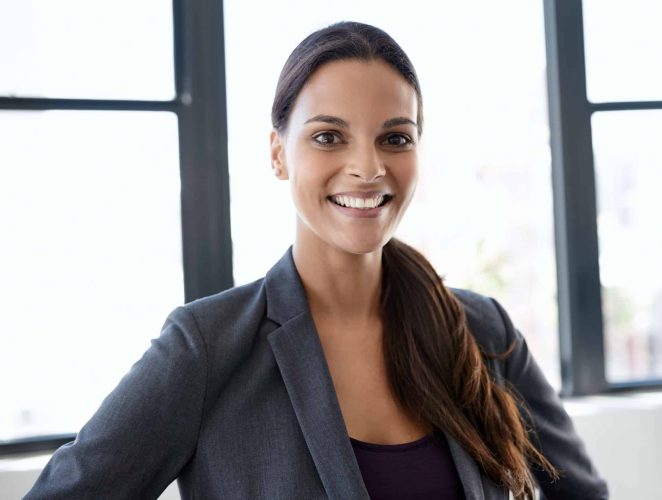 Shes got what it takes to succeed. Portrait of a confident young businesswoman in her office